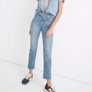 Madewell Tall Perfect Vintage Straight Jeans in Banner Wash 27T